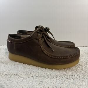 Clarks Wallabee Boots Mens Brown Suede Chukka Size US 8 - 8.5 READ DESCRIPTION